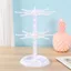Giá treo móc khóa WOODNEST, Giá trưng bày vật liệu Acrylic nhiều lớp, Mặt dây hiển thị các tầng có thể điều chỉnh Màn hình Spinner DIY Organizer Giá lưu trữ Màn hình mặt bàn