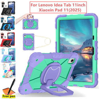 Ốp Lưng Cho Lenovo Tab Idea 11inch 2025 TB336FU TB336ZU Xiaoxin Pad 11 2025 TB335FC Máy Tính Bảng Trẻ Em Dây An Toàn Trẻ Em Vỏ Chống Sốc Phụ Kiện An Toàn Vỏ Bảo Vệ Cầm Tay