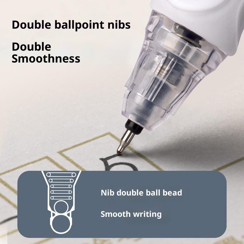 Im Lặng Báo Chí Gel Bút Thẳng Chất Lỏng Loại 0.5mmST Đầu Nhanh Khô Bàn Chải Câu Hỏi Bút Đen Văn Phòng Phải-Có