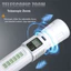 Đèn pin có thể phóng to DONOVANQQ, Đèn cảnh báo màu xanh đỏ Móc di động Đèn pin siêu sáng, zoom chống nước vào và ra 6 giờ tuổi thọ pin Đèn pin sạc