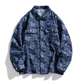 Nhà sản xuất Kwen - Áo sơ mi rời plus size nam, phù hợp mùa thu-xuân, kèm theo áo khoác denim