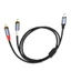 PCF * Dây giải mã USB C sang 2RCA dệt Nylon để truyền âm thanh kỹ thuật số sang máy trộn Loa hoạt động