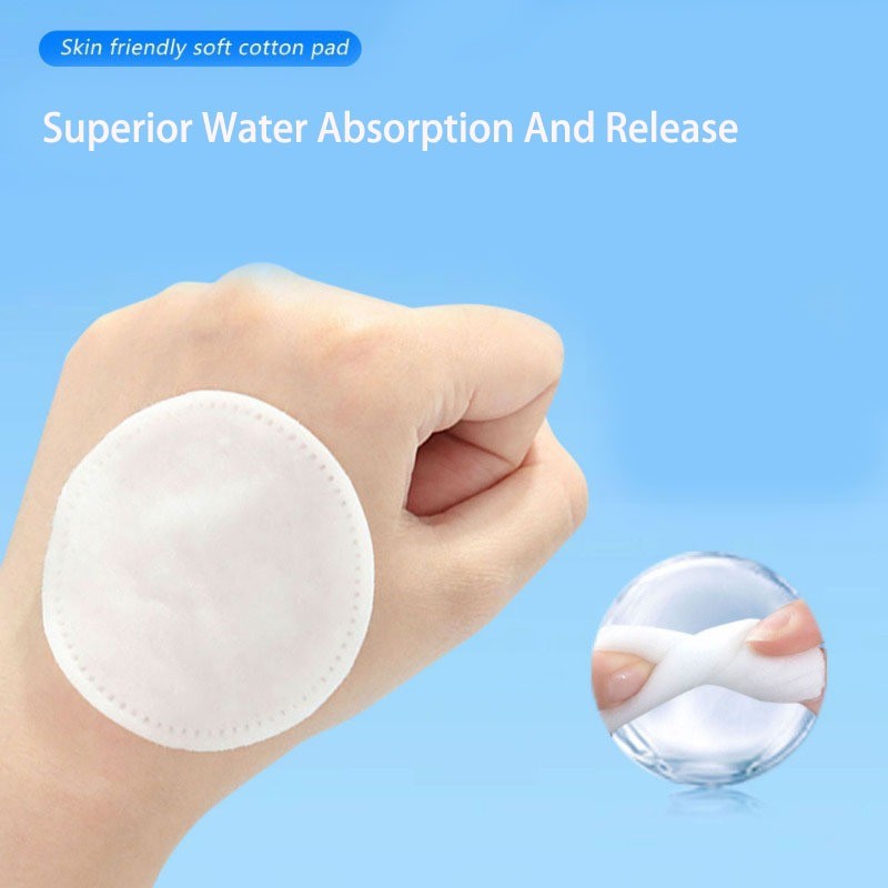 200 Miếng đệm bông tẩy trang tròn dày - Soft No Lint Cleaning cho mặt