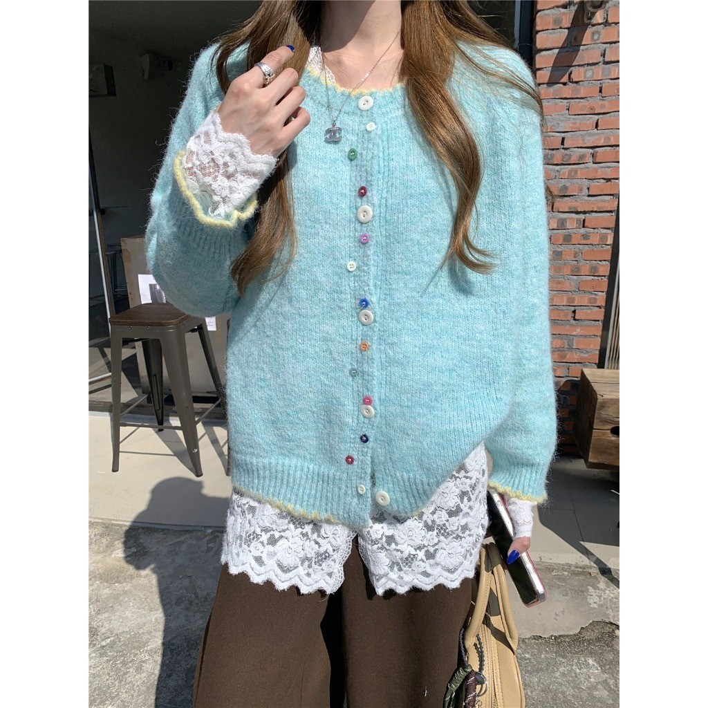 Áo Len Cardigan Dài Tay Cài Nút Nhiều Màu Sắc Cho Nữ, Phong Cách Thu Đông Mới  Dáng Rộng Thời Trang | BigBuy360 - bigbuy360.vn