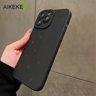 Ốp Điện Thoại Trái Tim Đen Đơn Giản Cho Xiaomi 17 Pro Max 15T 15 Ultra 15S Pro 14 14T 13T 13 12 Lite 12X 12S Ultra 12T 11T Pro 5G 4G Ốp Lưng Bảo Vệ Camera Vỏ Mềm Chống Rơi