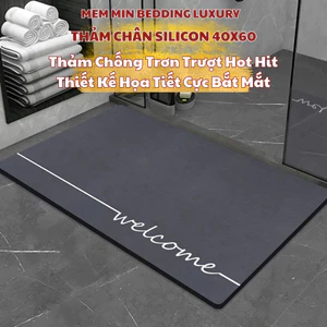 Thảm Chùi Chân Silicon Memminbedding Luxury Siêu Thấm Nước, Mềm, Êm, Chống Trượt