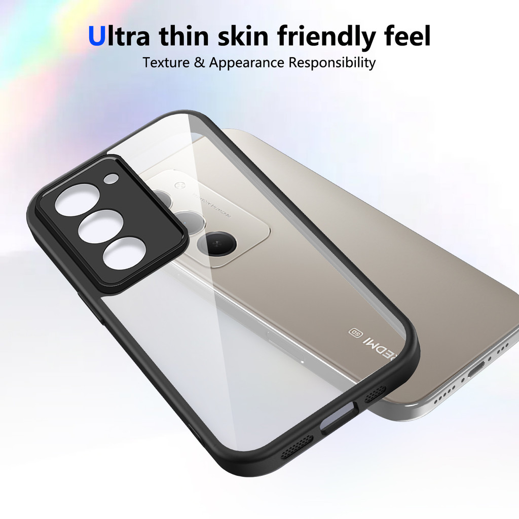 Ốp lưng Redmi 15 5G Vỏ trong suốt mờ thời trang cho Redmi 15 5G Vỏ điện thoại