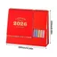 GETVOW 2026 Lịch để bàn, Lịch bàn giấy dày đứng, Phong cách đơn giản Chức năng ghi nhớ có thể gập lại Quản lý thời gian Lập kế hoạch học thuật Trang trí bàn