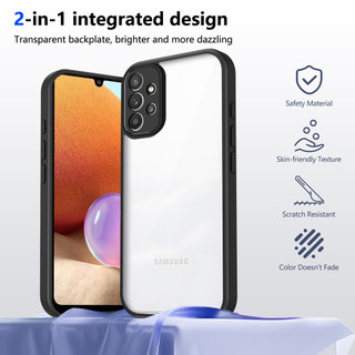 Dành cho Samsung Galaxy A13 4G / A13 LTE Ốp điện thoại cứng trong suốt Khung silicon mềm chống rơi mỏng