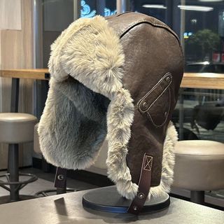 Mũ Bomber Highviewls, lông thú giả và da mềm mại, ấm áp cho cả nam và nữ mùa đông