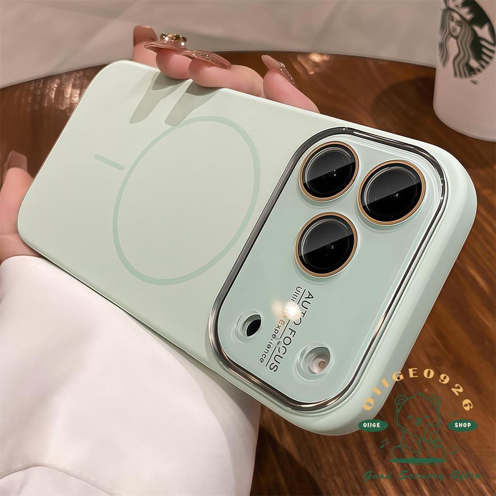 【 Ốp lưng iPhone17 】 Vỏ điện thoại từ tính dạng lỏng màu kẹo iphone17 Pro Max16 15 14 13 cho vỏ iPhone Vỏ mềm silicon TPU chống sốc