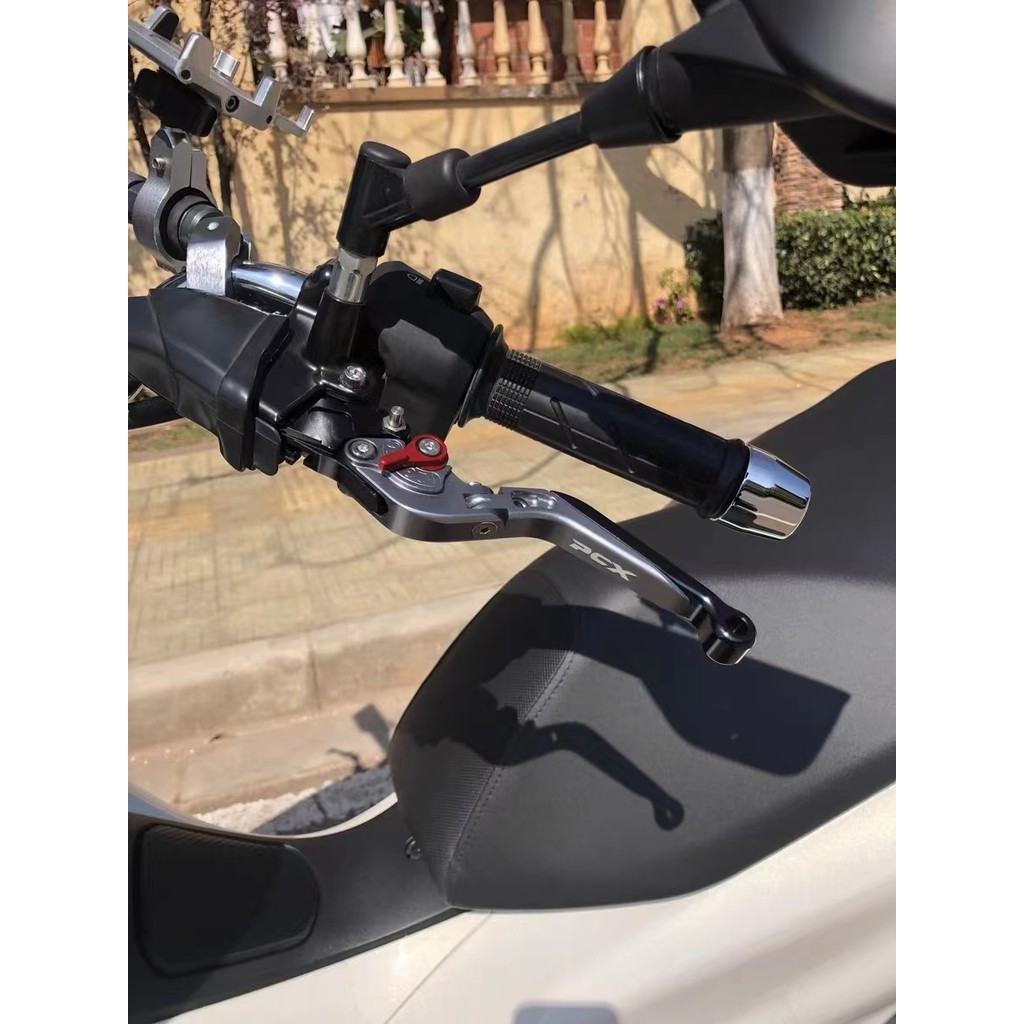 CHO XE HONDA PCX160 2022-2025 Đòn bẩy phanh đĩa trước & sau có chức năng đỗ xe Cần phanh ly hợp có thể điều chỉnh