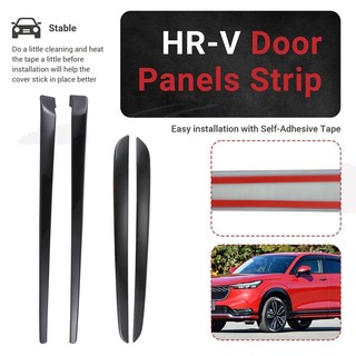 Cho -V Vezel 2021 2022 Tấm Cửa Bên Trong Màu Đen Bóng Dải Trang Trí Bao Viền