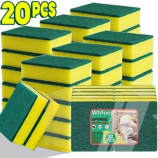 6 / 12 / 20 Miếng Bọt Biển Làm Sạch Nhà Bếp Magic - Miếng Rửa Chén Mật Độ Cao Hai Mặt
