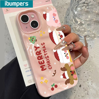 Ibumpers Ốp Điện Thoại Dễ Thương Giáng Sinh Vui Vẻ Họa Tiết Hoạt Hình Silicon Mềm Cao Cấp Vỏ Chống Sốc Cho iPhone 11 12 13 14 15 16 17 Pro Max IP 7 8 Plus Iphon X XS XR Xs max