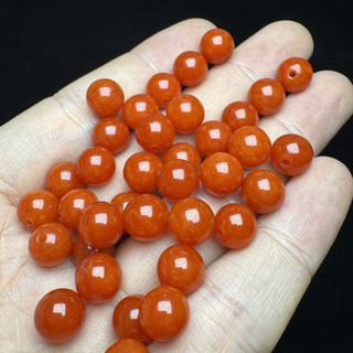 Nam Đỏ Chalcedony Hạt Tròn - Nguyên Liệu Làm Vòng Tay