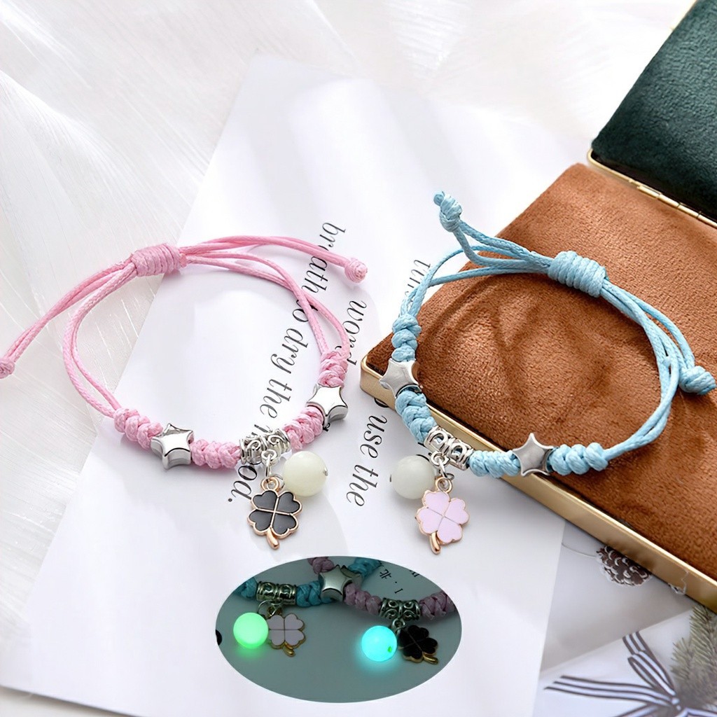 M7 Set 2 vòng tay  nam châm dạ quang cho cặp đôi MALAN