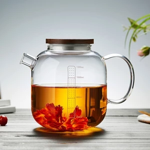 Ấm thủy tinh pha trà có lưới lọc inox bên trong Dung tích 1200 ml