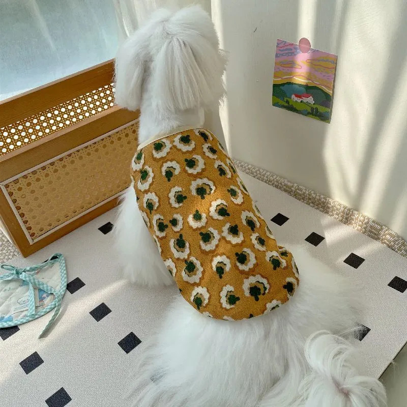 Áo Vest Chó Quần Áo Thú Cưng Teddy Schnauzer Bichon Poodle Mèo Pomeranian Chó Mùa Thu Đông Quần Áo