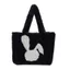 Túi xách SAMO Shopper, Túi đeo vai sang trọng in hình thỏ dung tích lớn, Thời trang mềm mại sang trọng Lông thú lông xù Lông thú giả Túi Tote Fuzzy Sử dụng hàng ngày