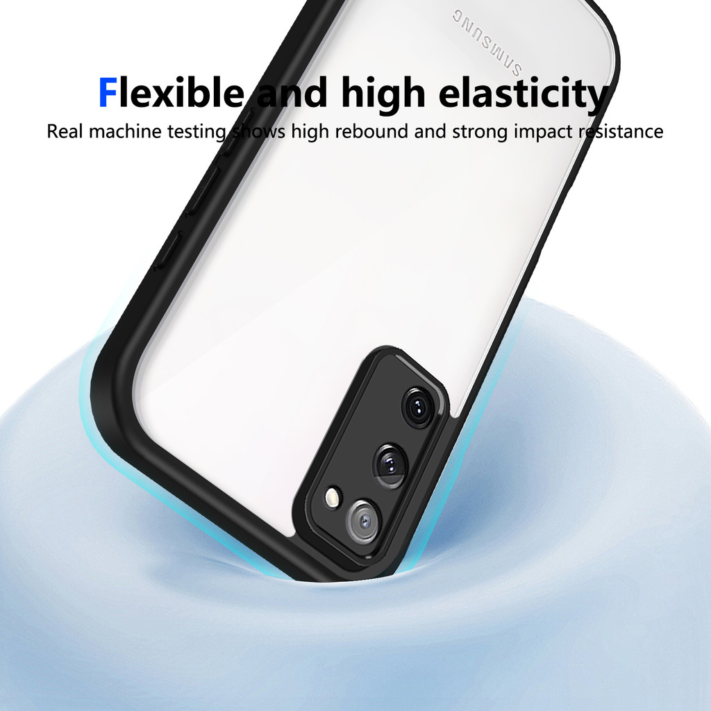 Ốp lưng Samsung S20 FE Vỏ trong suốt mờ thời trang cho Ốp điện thoại Samsung Galaxy S20 FE 5G
