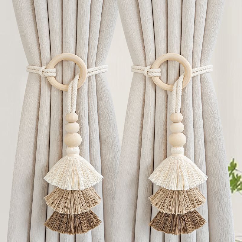 Ánh Sáng Đơn Giản Sang Trọng Rèm Dây Cặp Bộ Dây Dệt Chảy Chắc Chắn Bảo Quản Rèm Khóa Trang Trí Nhà Cửa