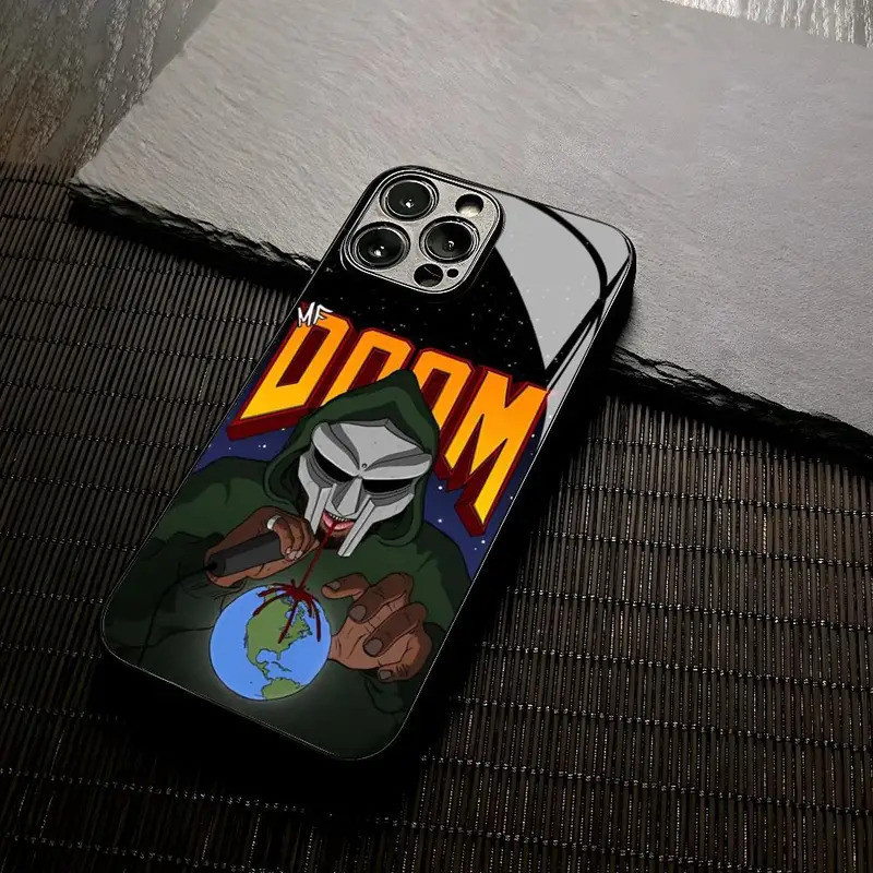 Ốp Điện Thoại BL-1 MF DOOM Rapper Cho iPhone 17, 13 12 Mini X Xr Xs 8 Plus Kính