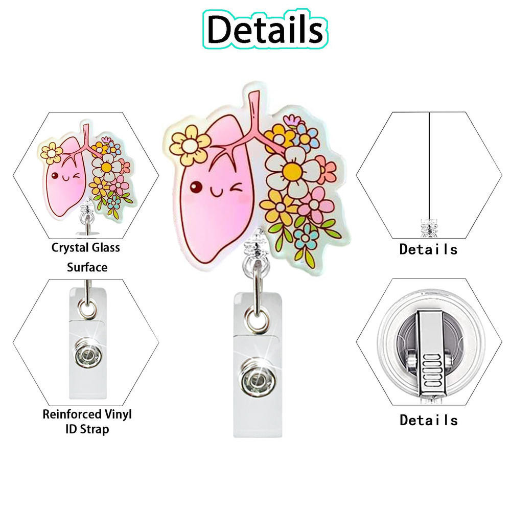 Kẹp thẻ yoyo Dễ Thương Não Trái Tim Phổi Họa Tiết - Sango