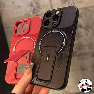 Giá Đỡ Doanh Nghiệp Từ Tính Ốp Lưng Điện Thoại OPPO Reno 13 13F 12 Pro 5G 4G Sang Trọng Vỏ Mềm Sạc Không Dây Dễ Thương