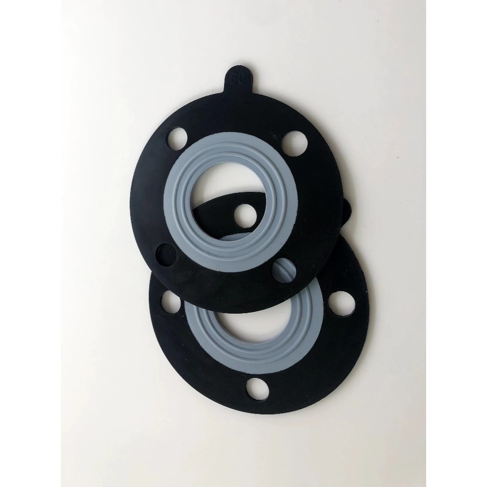 Gioăng tổng hợp cao su Teflon PTFE + EPDM Lớp lót Teflon Ba nguyên tố B Ống Propylene Mặt bích Gioăng chịu nhiệt độ cao