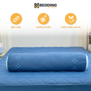 Vỏ Gối Ôm Hàn Quốc K-Bedding by Everon KMTS 80x100cm – Microtencel Mềm Mịn, Thêu Họa Tiết Sang Trọng, 1 Cái