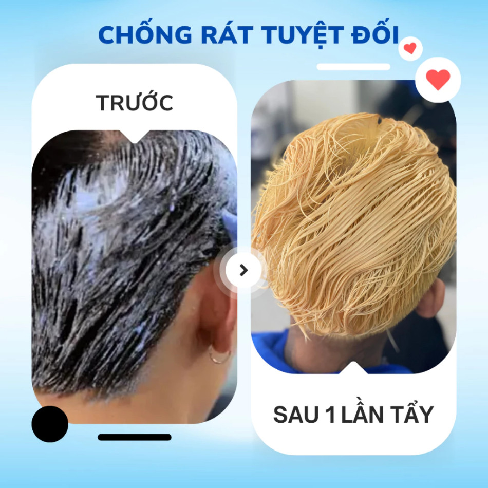 Thuốc tẩy tóc PROMAX 240ml cao cấp không xót da đầu, lên tone nhanh, không hư tóc | Trunghair
