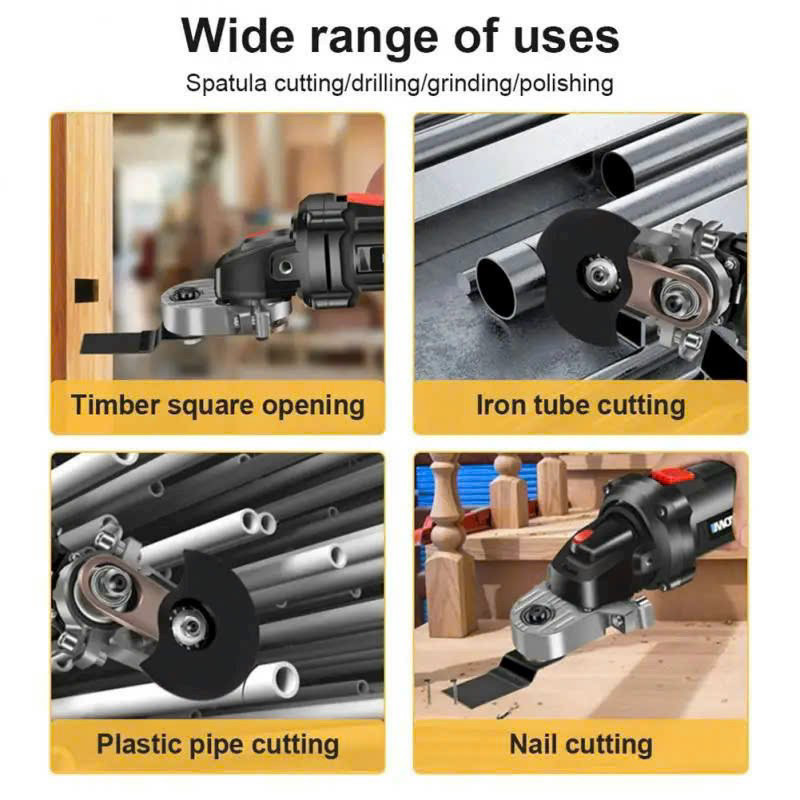 Máy cắt rung - Bộ chuyển đổi máy cắt thành máy cắt rung tặng kèm lưỡi cưa và đầu chà nhám