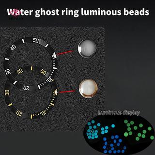 HWETR Hạt Trắng Xanh Xanh Dạ Quang Pip Đồng Hồ Viền Lắp 12 O 'Clock Lume Ngọc Trai Chấm Mod Phần Thay Thế Phụ Kiện Dự Phòng Mới