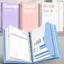 Thư mục tập tin BEABOUT A4, Sách dữ liệu lá rời có thể tháo rời, Túi tập tin văn phòng phẩm trong suốt đơn giản dành cho sinh viên
