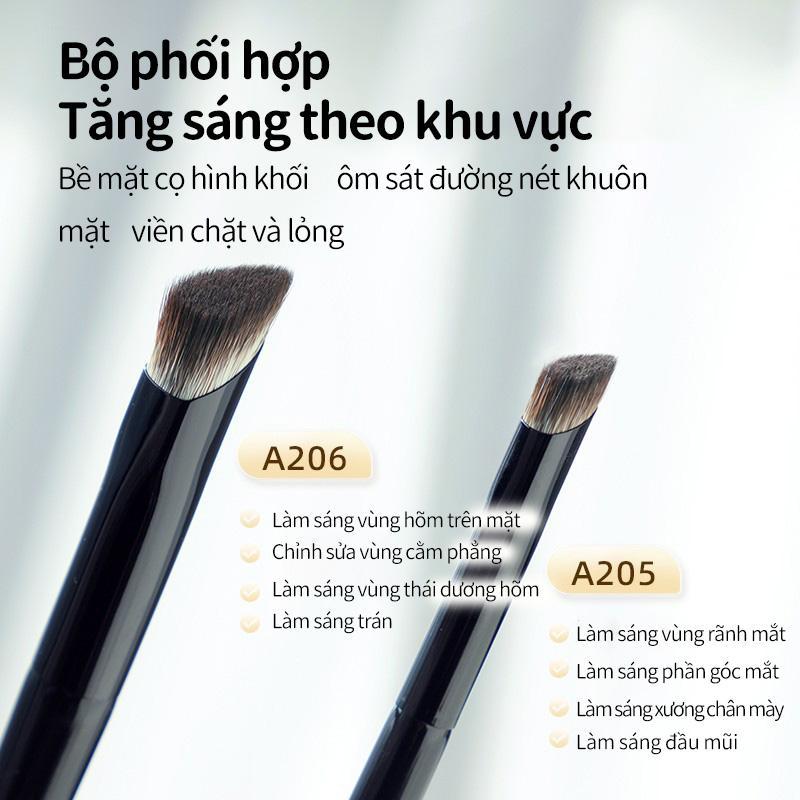 Bàn chải che khuyết điểm GUOXIAONIU Guo Xiaoniu, Lông sắt nhỏ màu đen, Hiệu ứng làm sáng da, Thích hợp cho mặt trung bình và nền, Bàn chải rãnh rách, Có thể sử dụng làm Highlighter | BigBuy360 - bigbuy360.vn