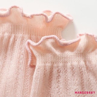 MG-Baby Tất Cho Bé Gái Và Bé Trai Hoạt Hình Thêu Chống Muỗi Đùi Cao Tất Lưới Mùa Hè Mỏng Vớ