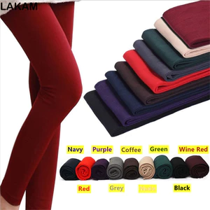 LAKAM Quần Nữ Dài Dệt Kim Dày, Giữ Nhiệt