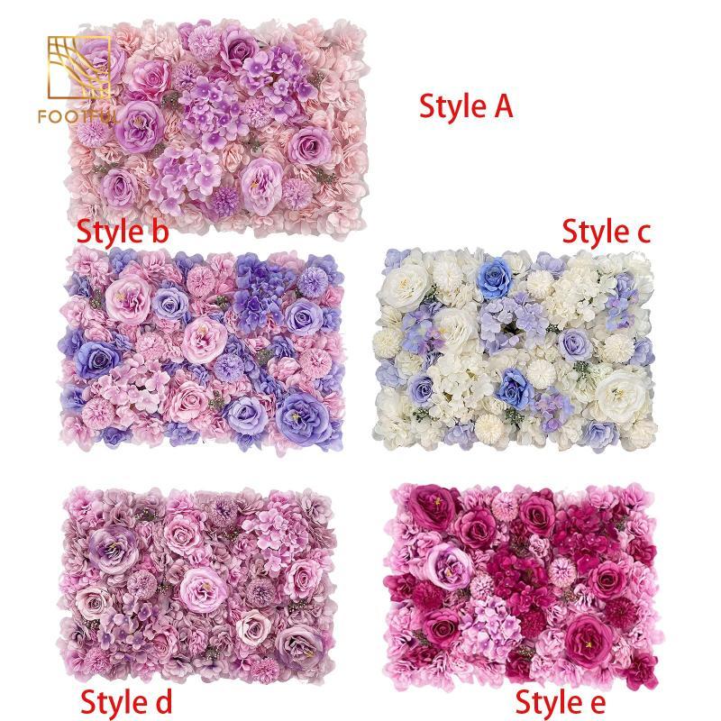 Tấm hoa nhân tạo Nền trang trí ngày lễ tình nhân cho gia đình Sắp xếp hoa hồng Phông nền hoa hồng cho đám cưới