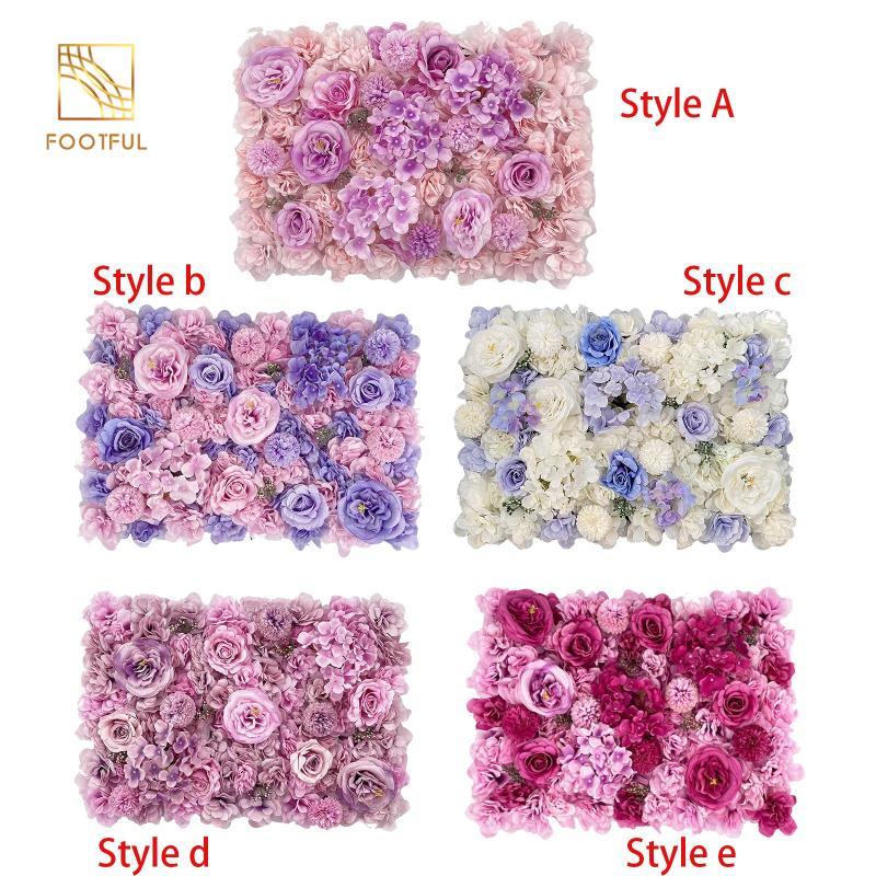 Tấm hoa nhân tạo Nền trang trí ngày lễ tình nhân cho gia đình Sắp xếp hoa hồng Phông nền hoa hồng cho đám cưới