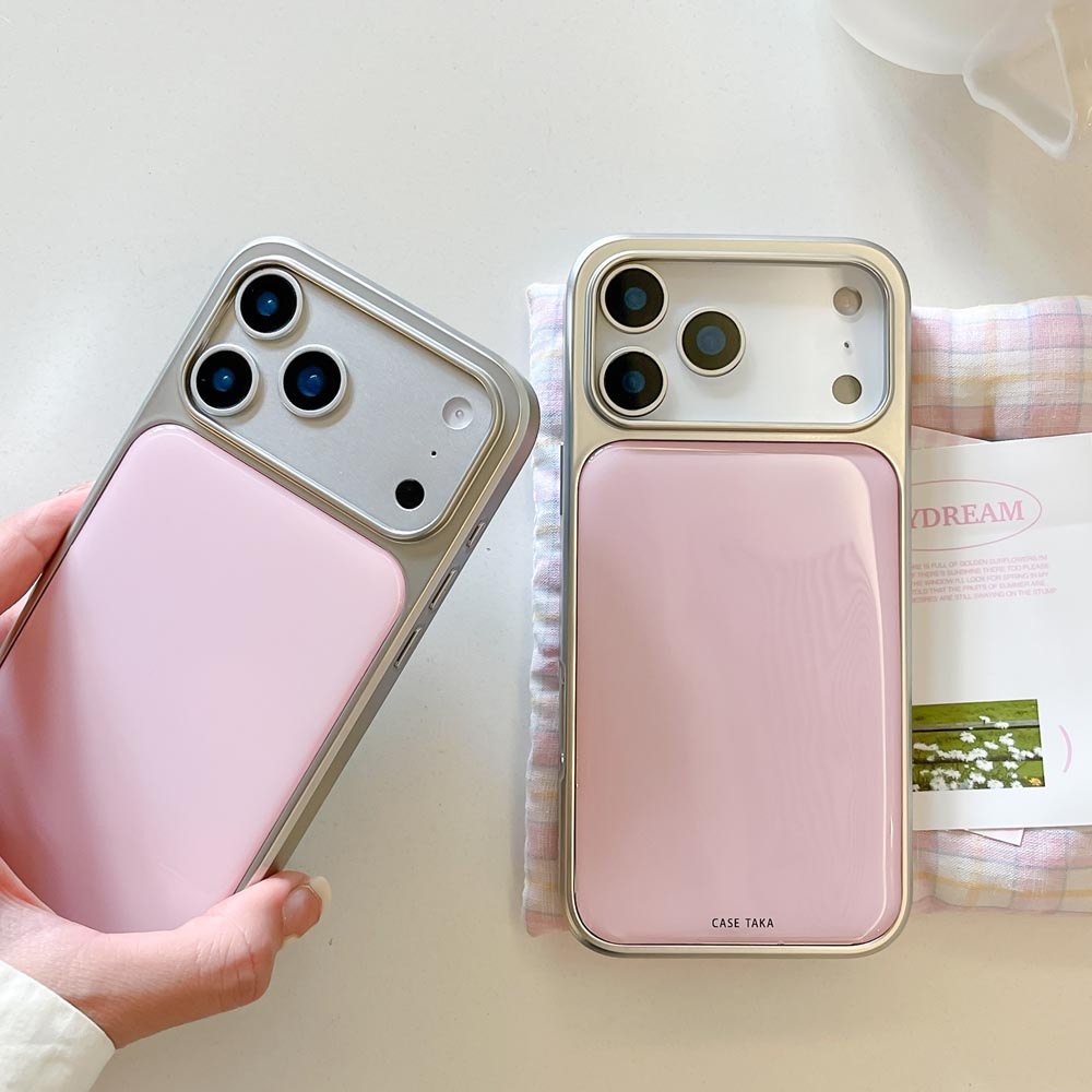 Ốp Lưng Cứng Tương Thích Với iPhone 13 14 14Pro 14ProMax 15 15Pro 15ProMax 16 16Pro 16ProMax 17 17Pro 17ProMax Ốp Họa Tiết Màu Hồng