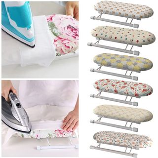 Giá để bàn ủi nhỏ AWNGD, Bảng ủi Mini chịu nhiệt có thể gập lại, Đồ dùng gia đình bằng kim loại Vỏ ủi quần áo
