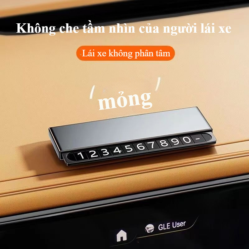 Bảng Ghi Số Điện Thoại Ô Tô Cao Cấp Hợp,Ẩn Số Thông Minh, Bảo Vệ Riêng Tư