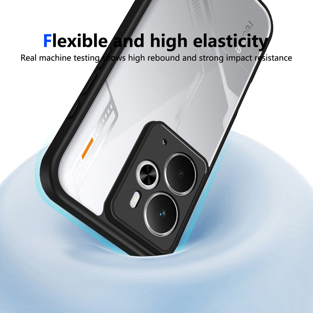 Ốp lưng Realme 14T 5G Vỏ trong suốt mờ thời trang cho vỏ điện thoại Realme 14T 5G