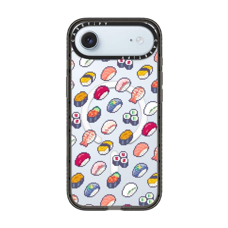 CASECASE X Full Màn Hình sushi Black Edge Rõ Ràng Cứng Từ Hút Tác Động Dành Cho Apple IPhone 12 13 14 15 16 17 Pro Max Air Plus Có Hộp