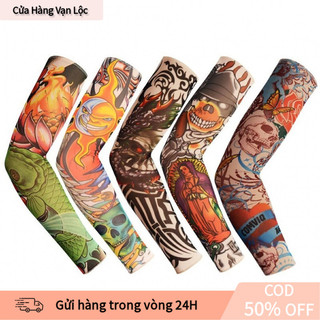 [Rẻ] Tay Áo Giả Xăm Tattoo – Co Giãn Mềm Mại, Bảo Vệ Da Khỏi Tia UV