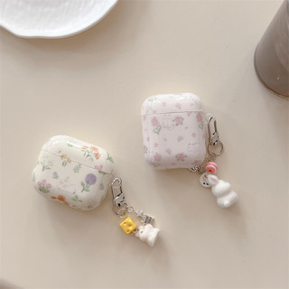 Thỏ Hoa Cho AirPods 1 / 2 3 Pro Pro Pro2 pro3 Airpod4 Bộ Tai Nghe Bluetooth Không Dây Vỏ Bảo Vệ Tai Nghe AirPods Series