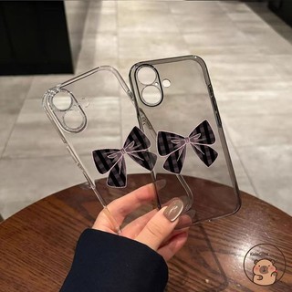 Dành Cho Xiaomi 14 Civi 5 4 Pro 3 2 1S Mix 4 Poco X7 X6 F7 F6 F5 F2 M4 M3 Pro Ultra X4 NFC X3 GT X2 F4 F3 5G Vỏ Điện Thoại Phong Cách Hàn Quốc Kẻ Sọc Nơ Trong Suốt Vỏ bọc