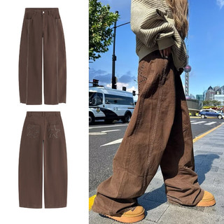 Quần cong phong cách Harajuku nam có đinh tán, thiết kế đa năng phù hợp cho cả nam và nữ