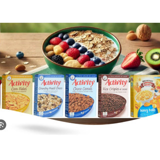Ngũ Cốc Gạo Socola Activity (375g) – Hạt Nở Giòn Tan, Bữa Sáng Chuẩn Châu Âu Đầy Năng Lượng
